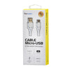 Cable Tecmaster Micro Usb 2,5 Metros Reforzado