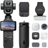 Cámara DJI Osmo Pocket 4P negra vista frontal