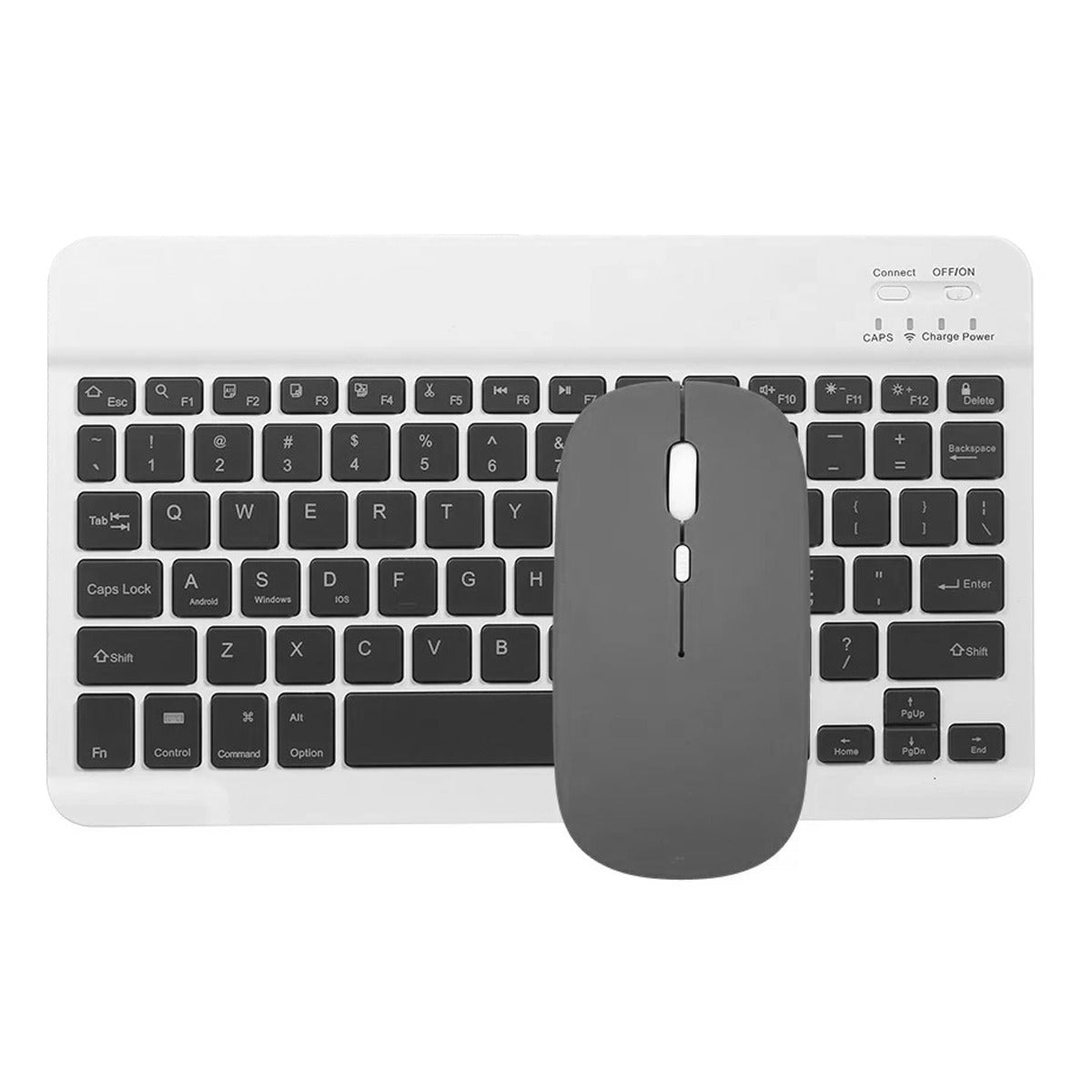 Kit Teclado y Mouse Mini Bluetooth Negro