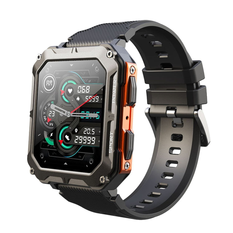 Reloj inteligente bluetooth multifuncional IP68 (naranjo)